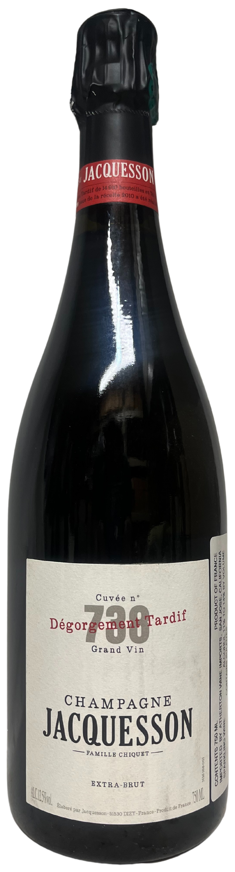 NV Jacquesson Cuvee 738 Degorgement Tardif Extra Brut Champagne