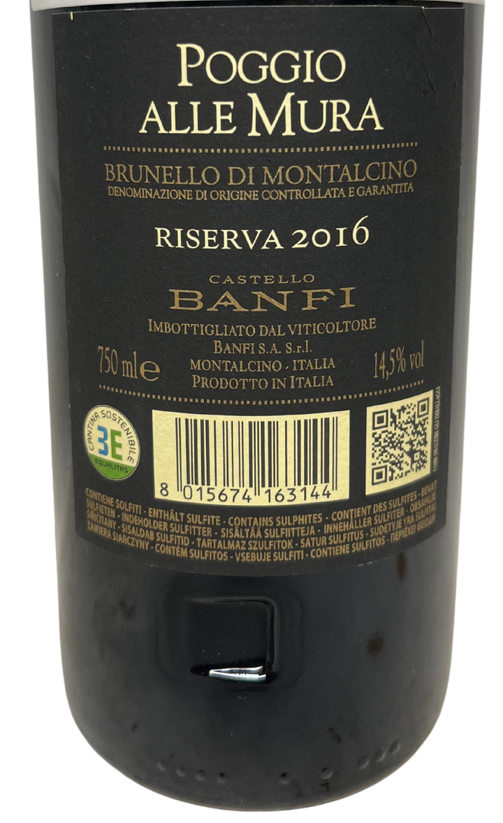 2016 Castello Banfi Brunello di Montalcino Poggio Alle Mura Riserva