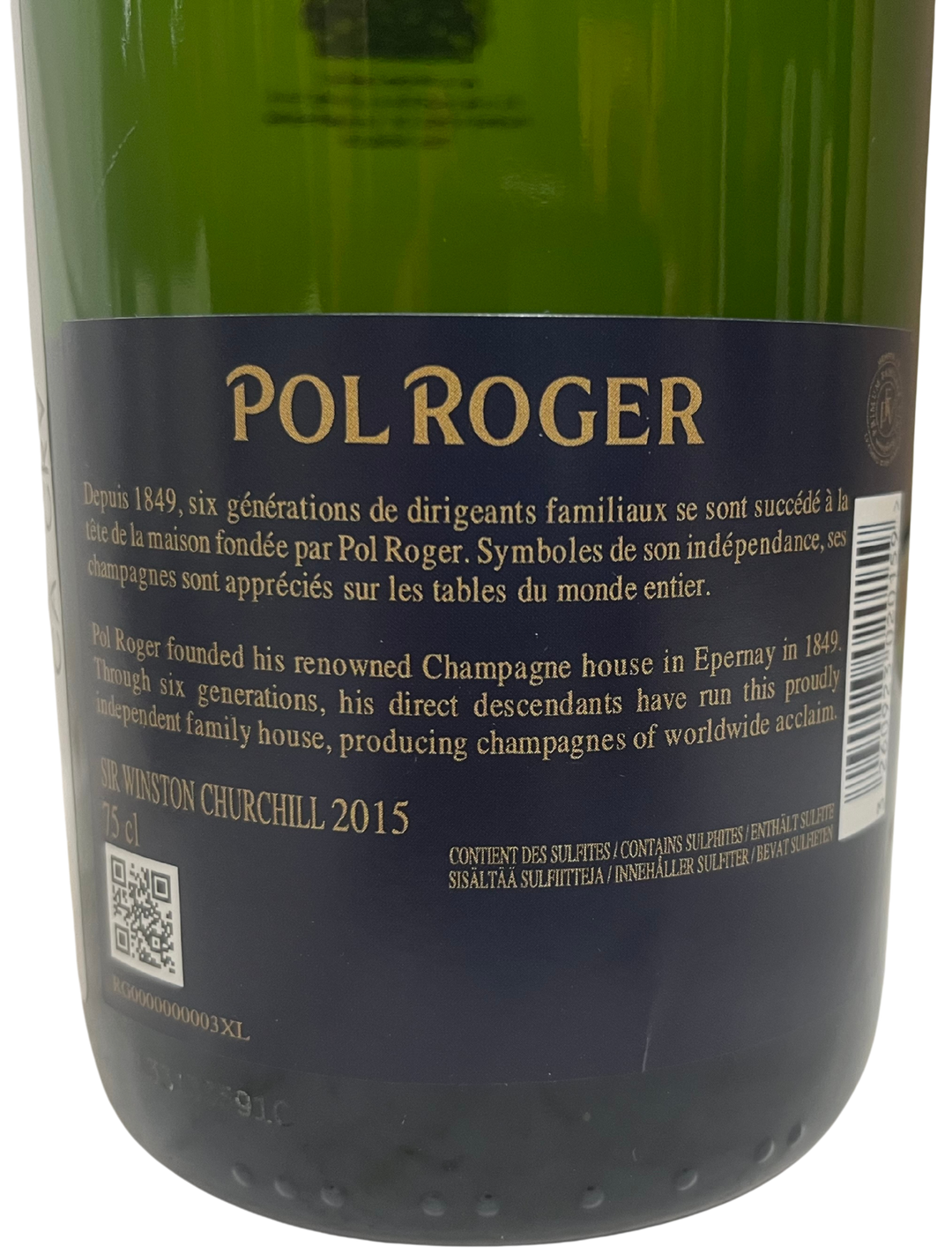 2015 Pol Roger Brut Champagne Cuvee Sir Winston Churchill
