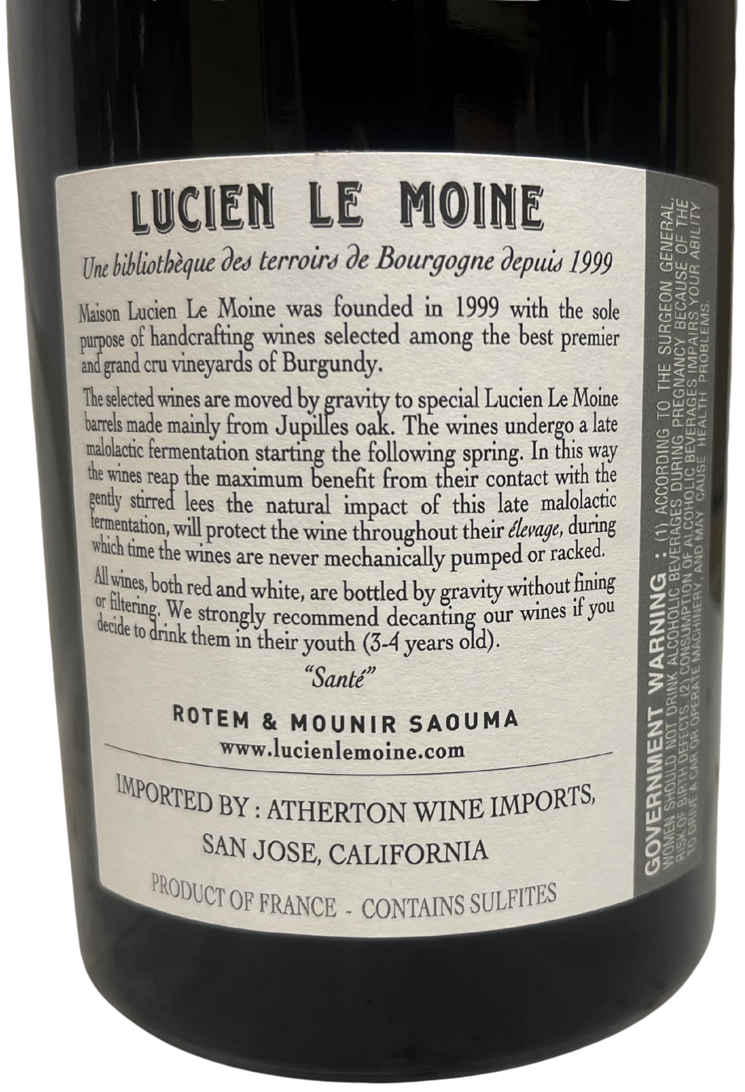 2021 Lucien Le Moine Volnay Clos des Chenes