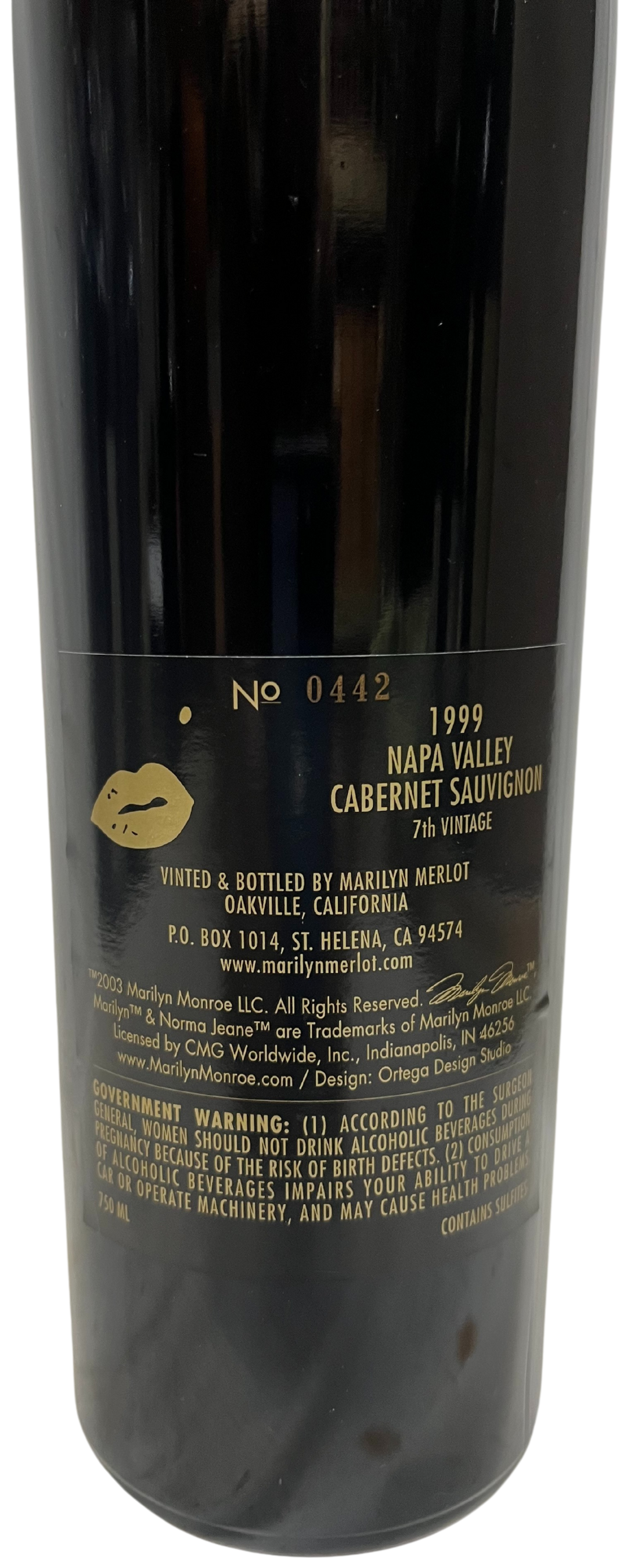 1999 Marilyn Cabernet Napa Valley Cabernet - Scratch and Dent