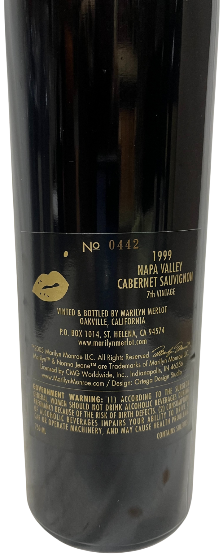 1999 Marilyn Cabernet Napa Valley Cabernet - Scratch and Dent