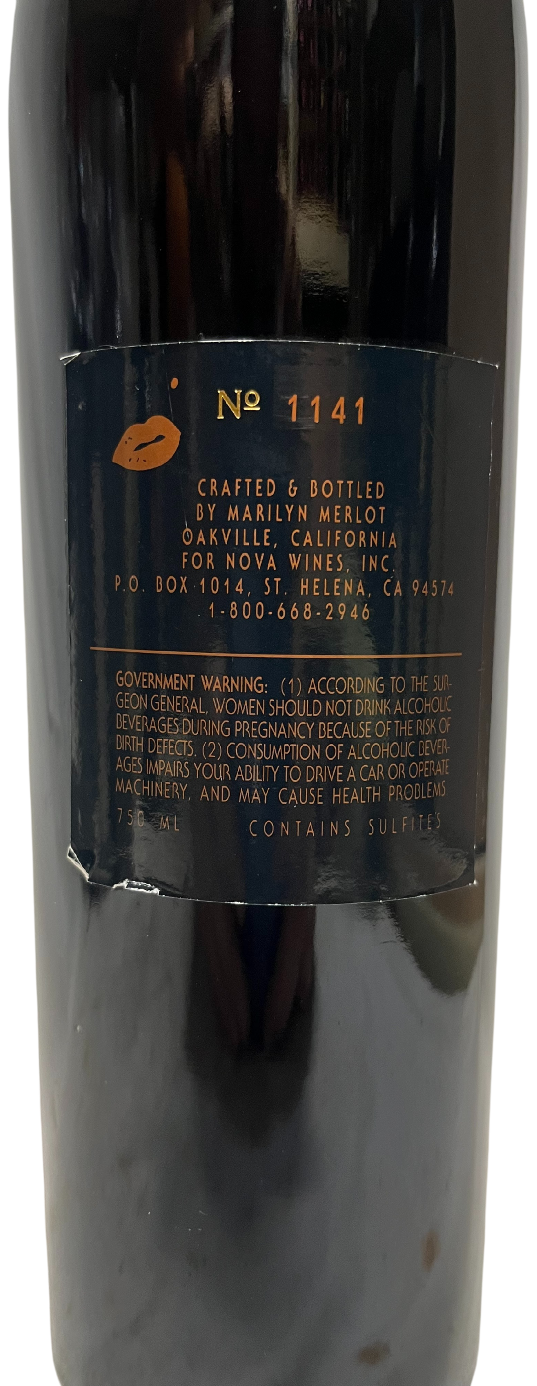 1996 Marilyn Cabernet Napa Valley Cabernet - Scratch and Dent