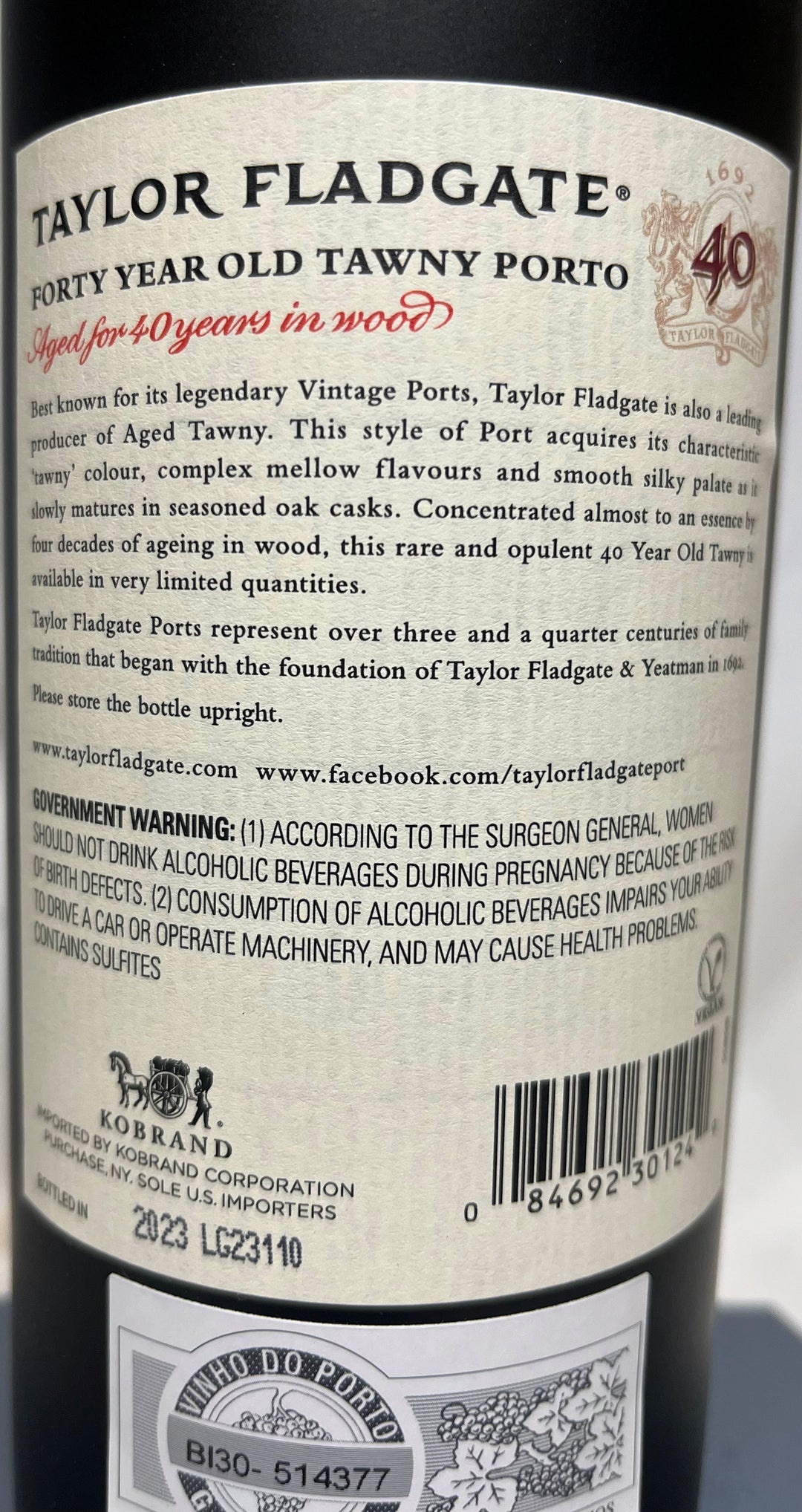NV Taylor Fladgate 40 Year Old Tawny Port