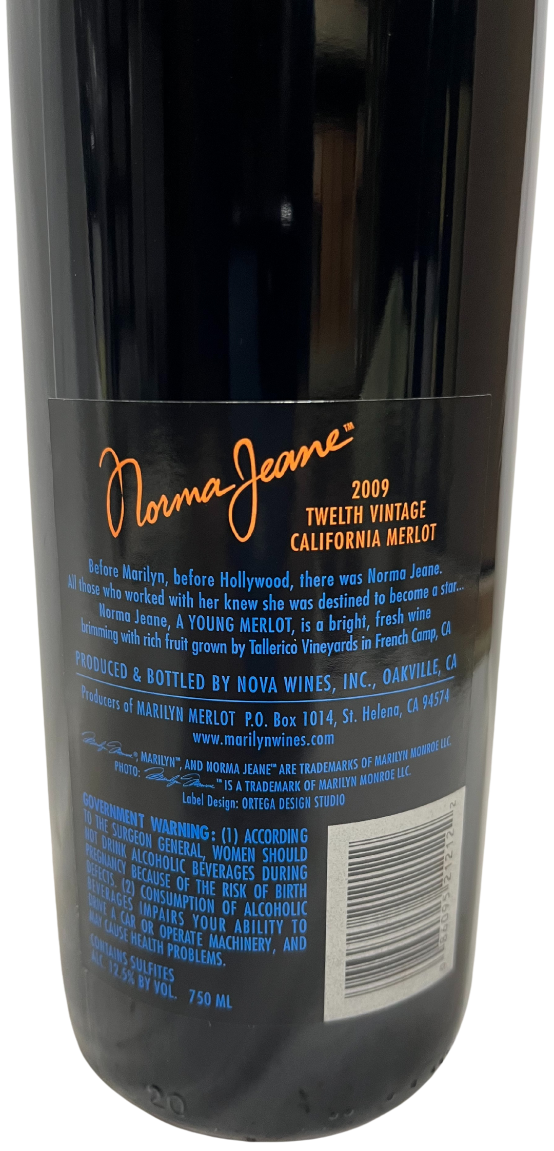 2009 Norma Jeane Merlot Napa Valley - Scratch and Dent