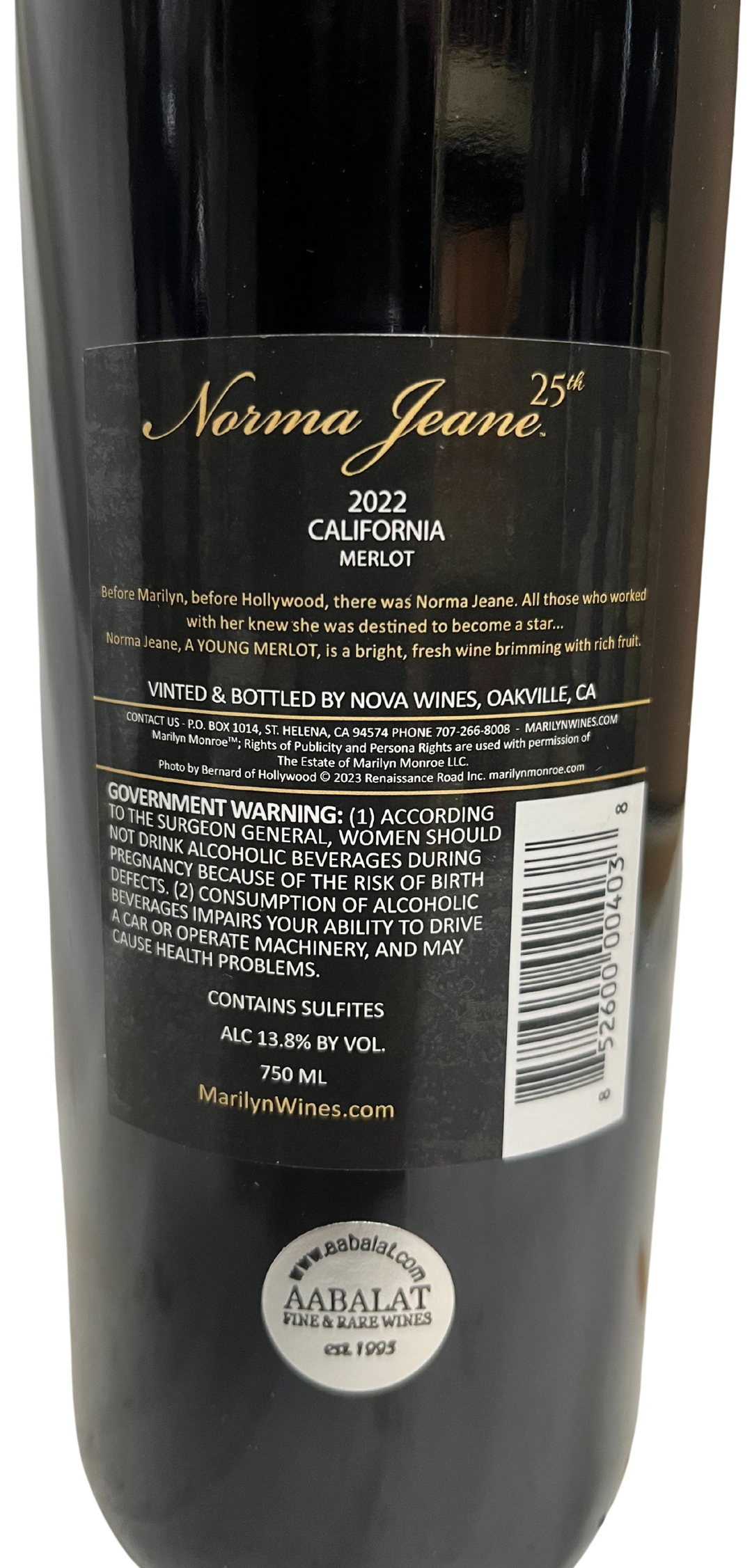 2022 Norma Jeane Merlot Napa Valley - Scratch and Dent