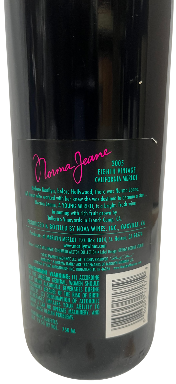 2005 Norma Jeane Merlot Napa Valley - Scratch and Dent