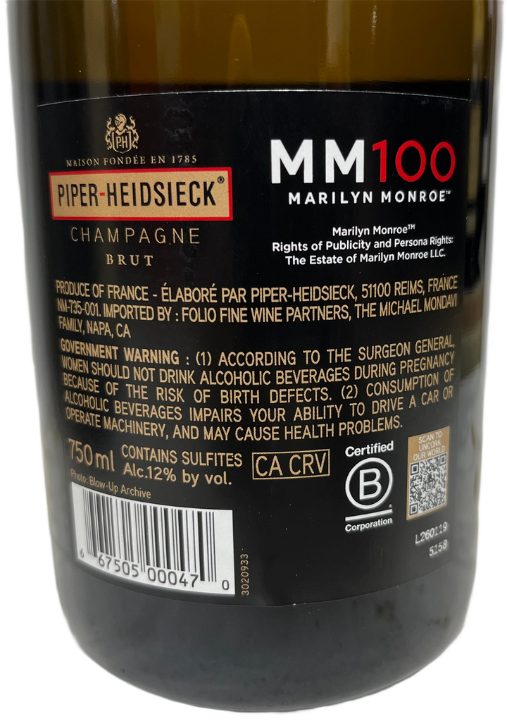 NV Piper Heidsieck Limited Edition Marilyn Monroe Cuvee Brut