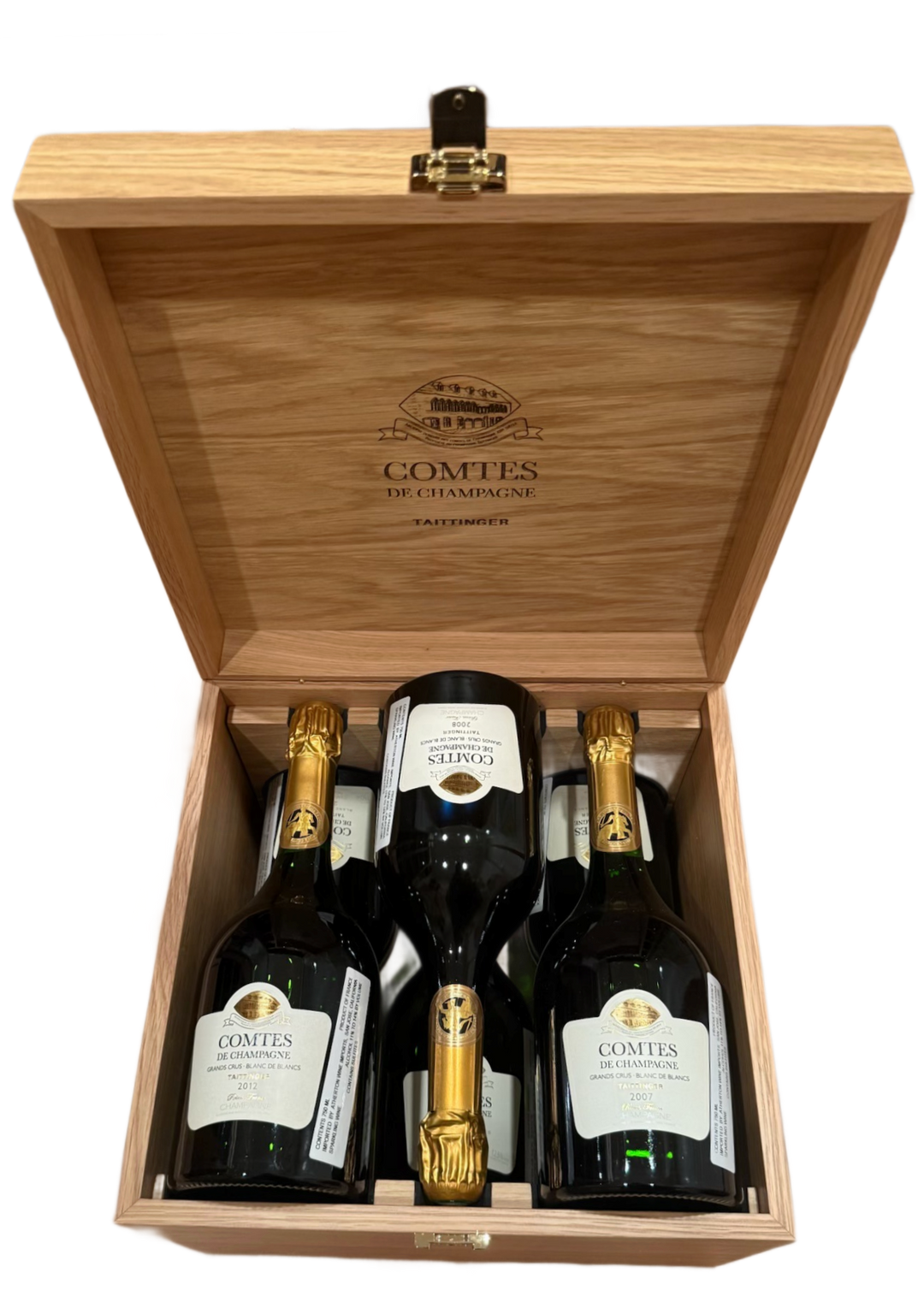 NV Taittinger Champagne Comte de Champagne Blanc de Blancs Box Set 2004, 2005, 2006, 2007, 2008, 2012