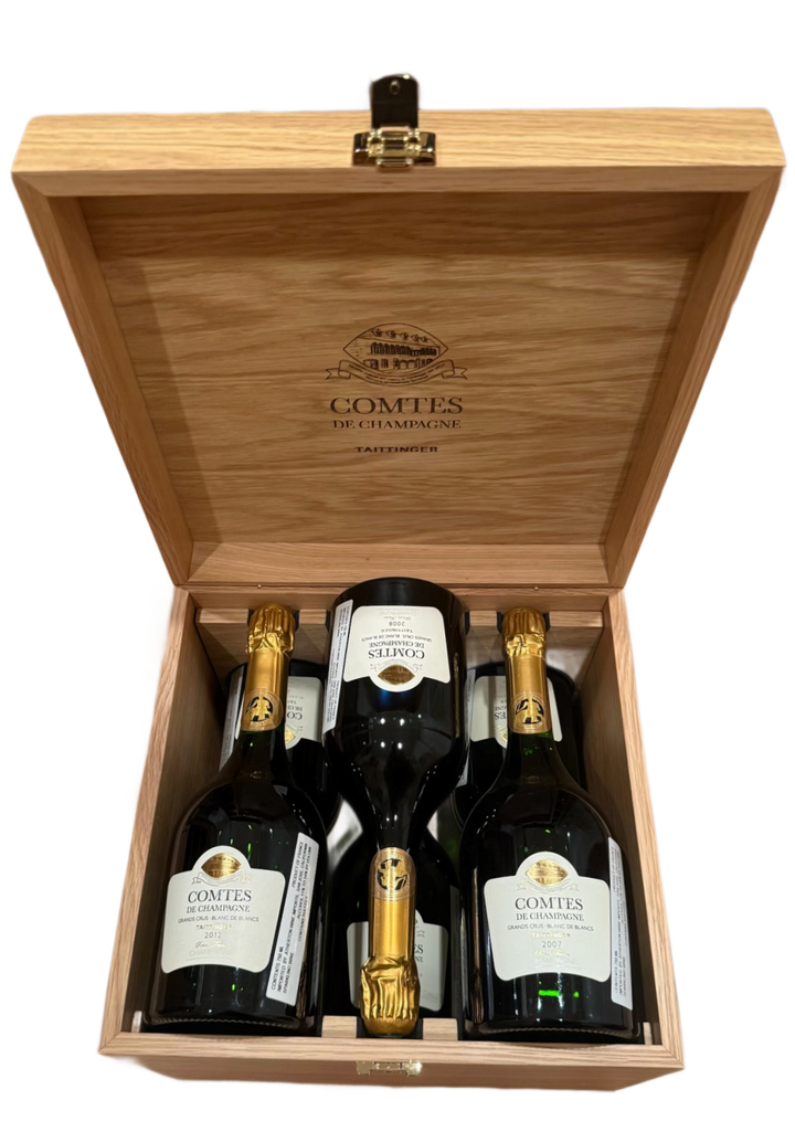 NV Taittinger Champagne Comte de Champagne Blanc de Blancs Box Set 2004, 2005, 2006, 2007, 2008, 2012