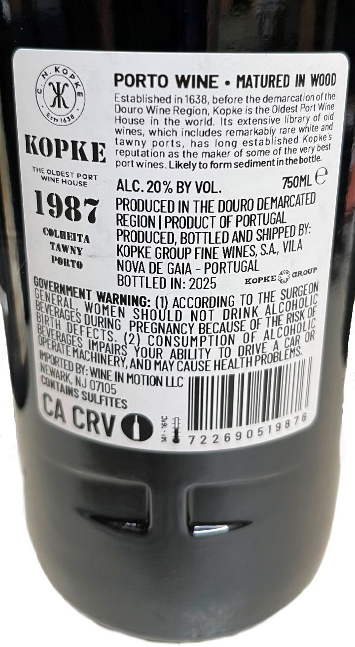 1987 Kopke Colheita Port
