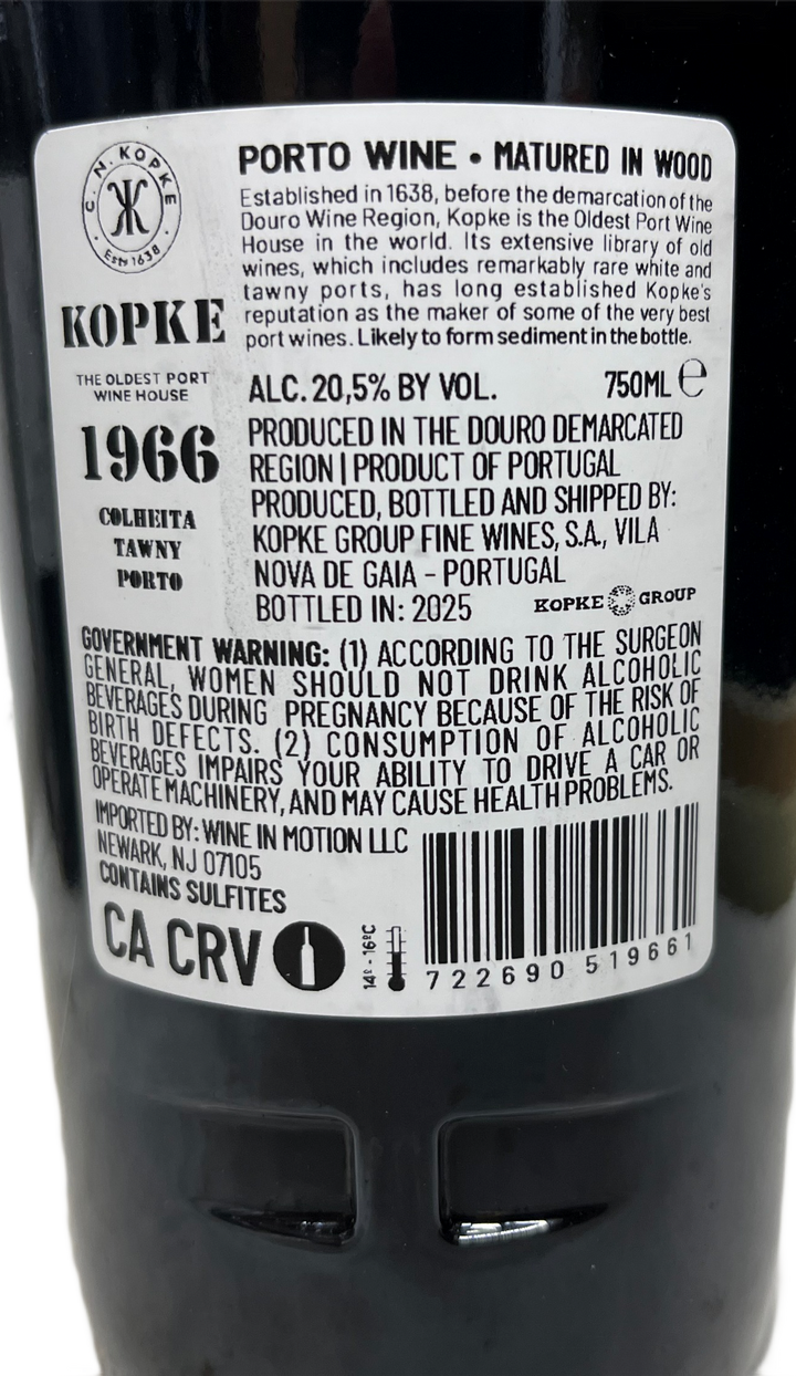 1966 Kopke Colheita Port