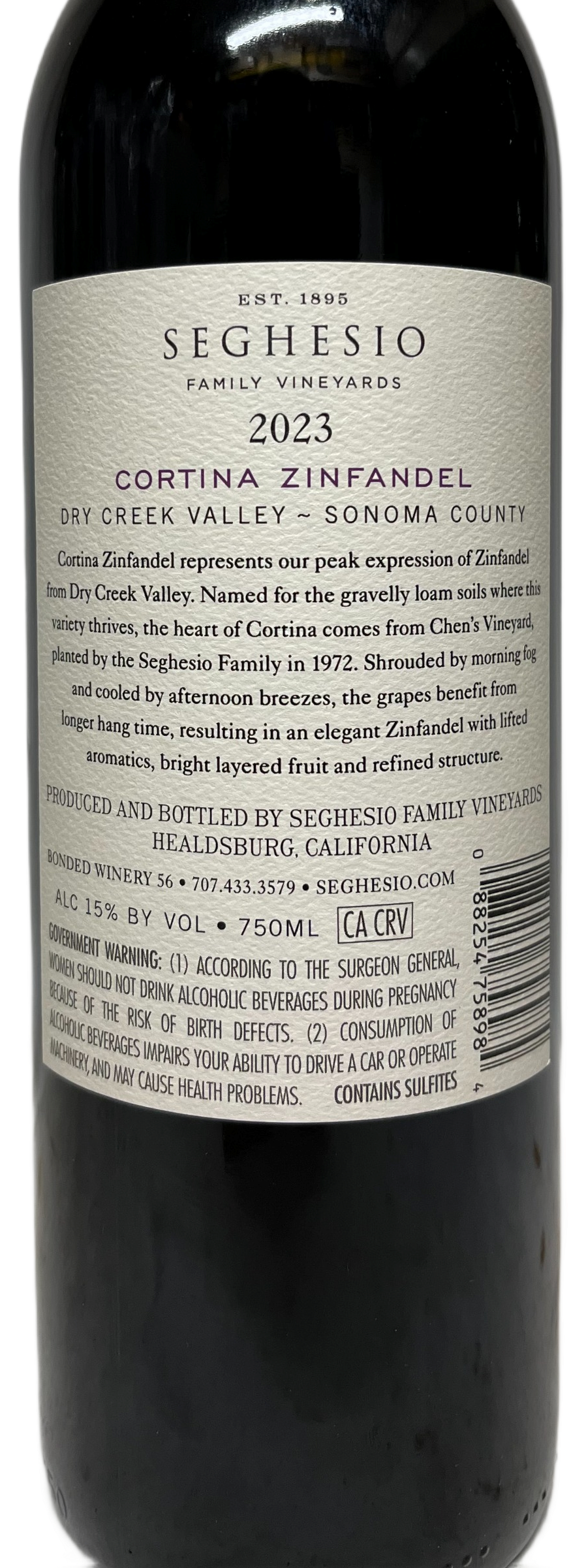 2023 Seghesio Family Vineyards Cortina Zinfandel