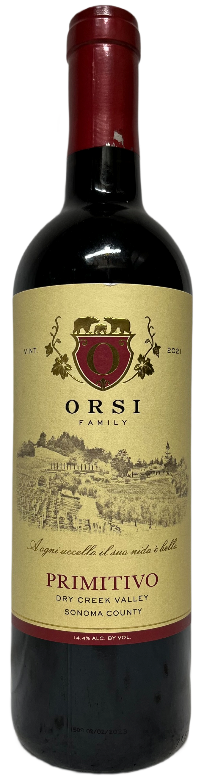 2021 Orsi Family Dry Creek Valley Primitivo