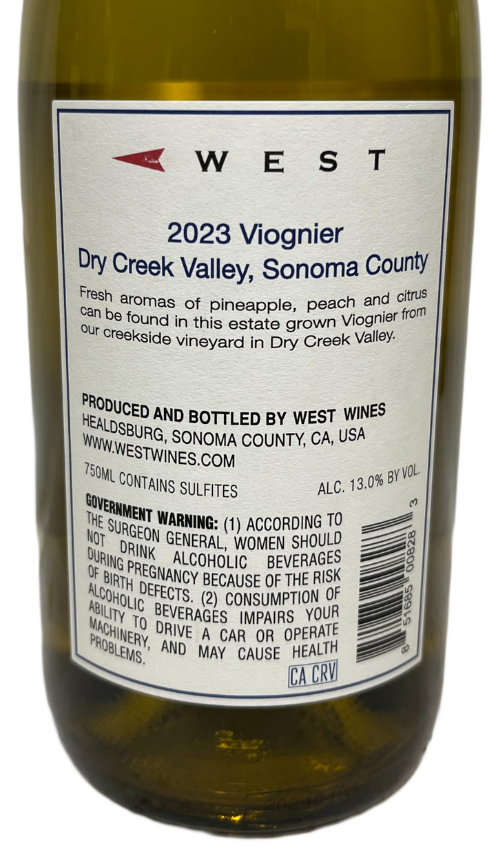 2023 West Wines Dry Creek Valley Viognier