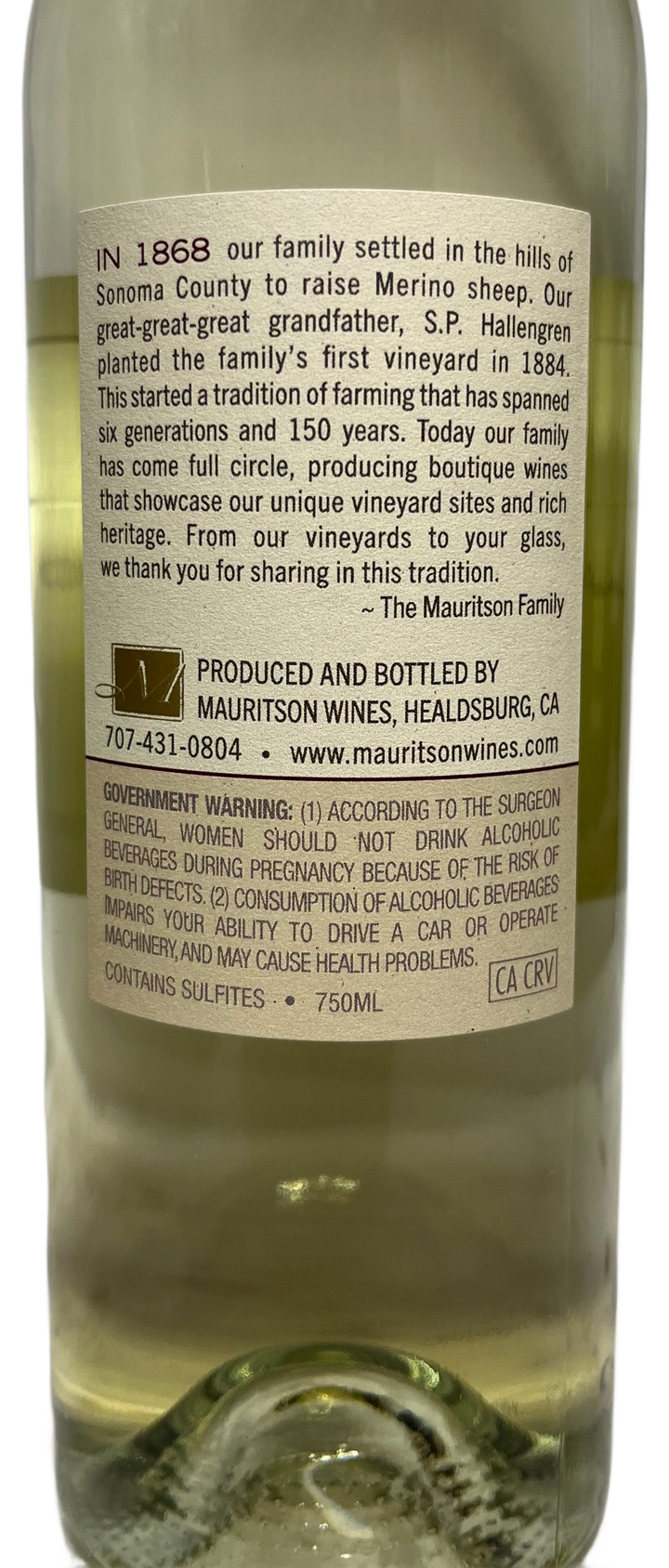 2025 Mauritson Wines Dry Creek Valley Sauvignon Blanc