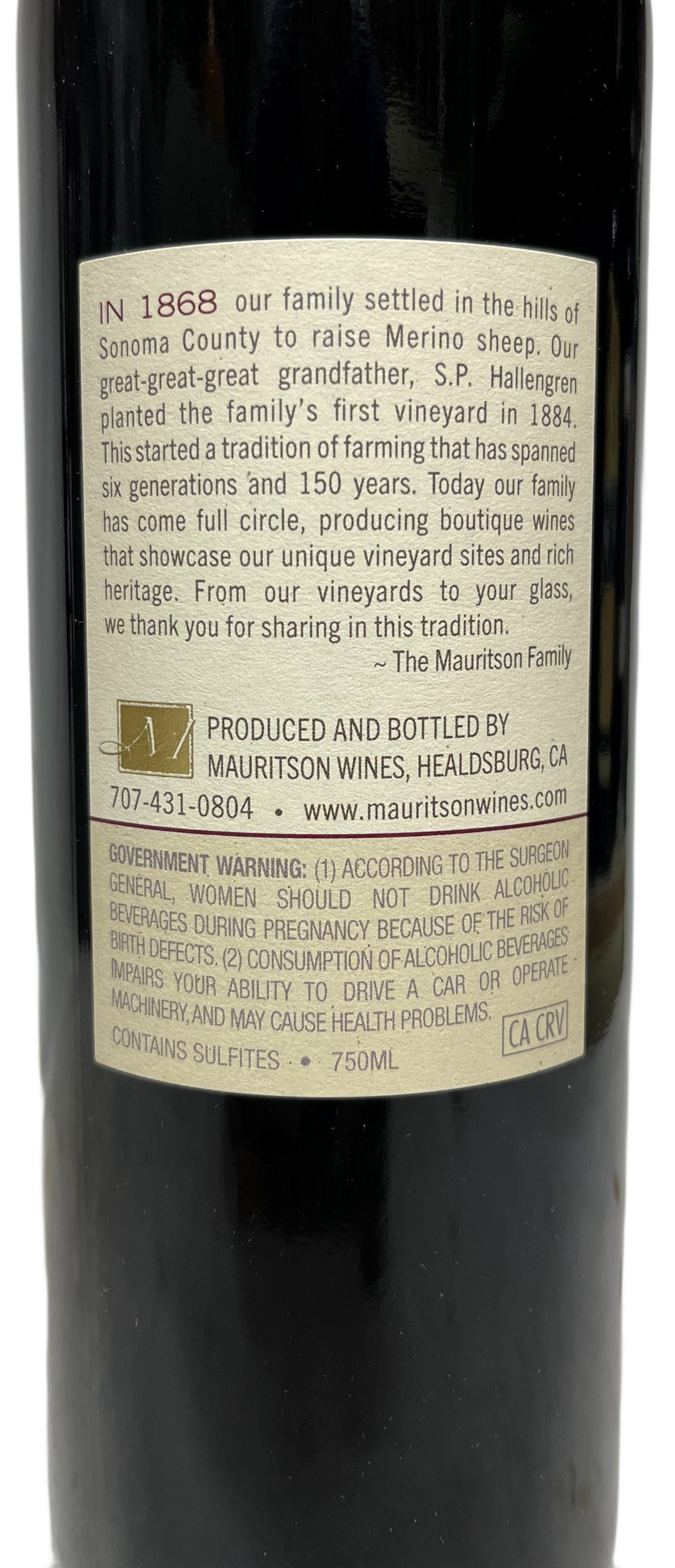 2023 Mauritson Wines Dry Creek Valley Zinfandel