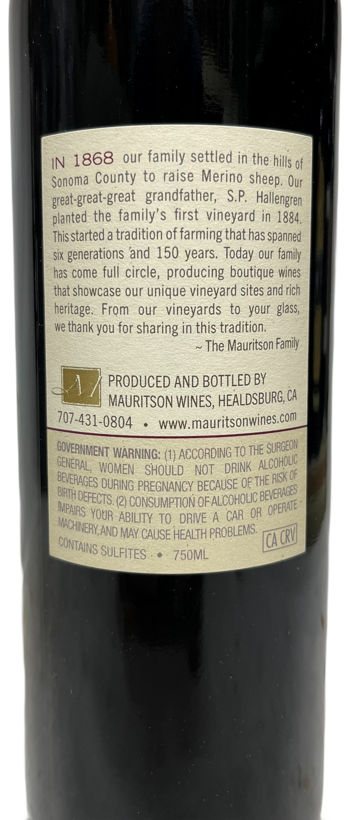 2023 Mauritson Wines Dry Creek Valley Zinfandel