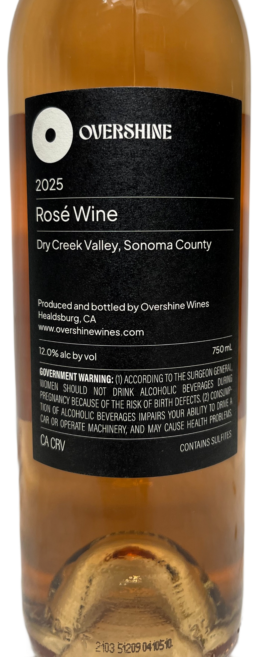 2025 Overshine Wines Dry Creek Valley Rose