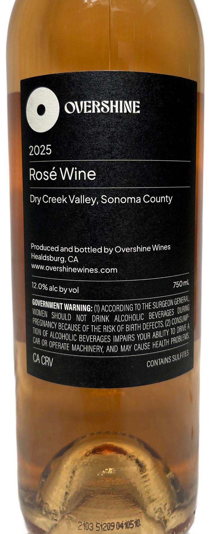 2025 Overshine Wines Dry Creek Valley Rose