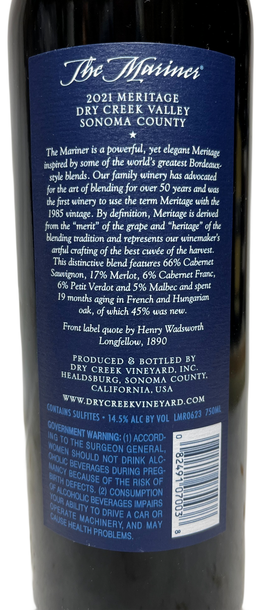2021 Dry Creek Vineyard The Mariner Proprietary Red