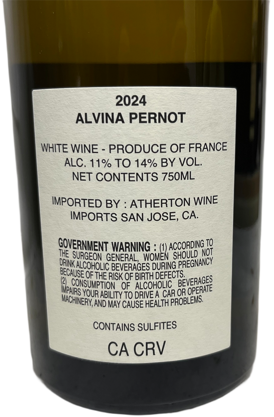 2024 Alvina Pernot Bourgogne Cote d'Or Rue de Bois Blanc