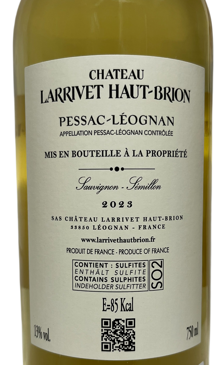 2023 Larrivet Haut Brion Pessac Leognan Blanc