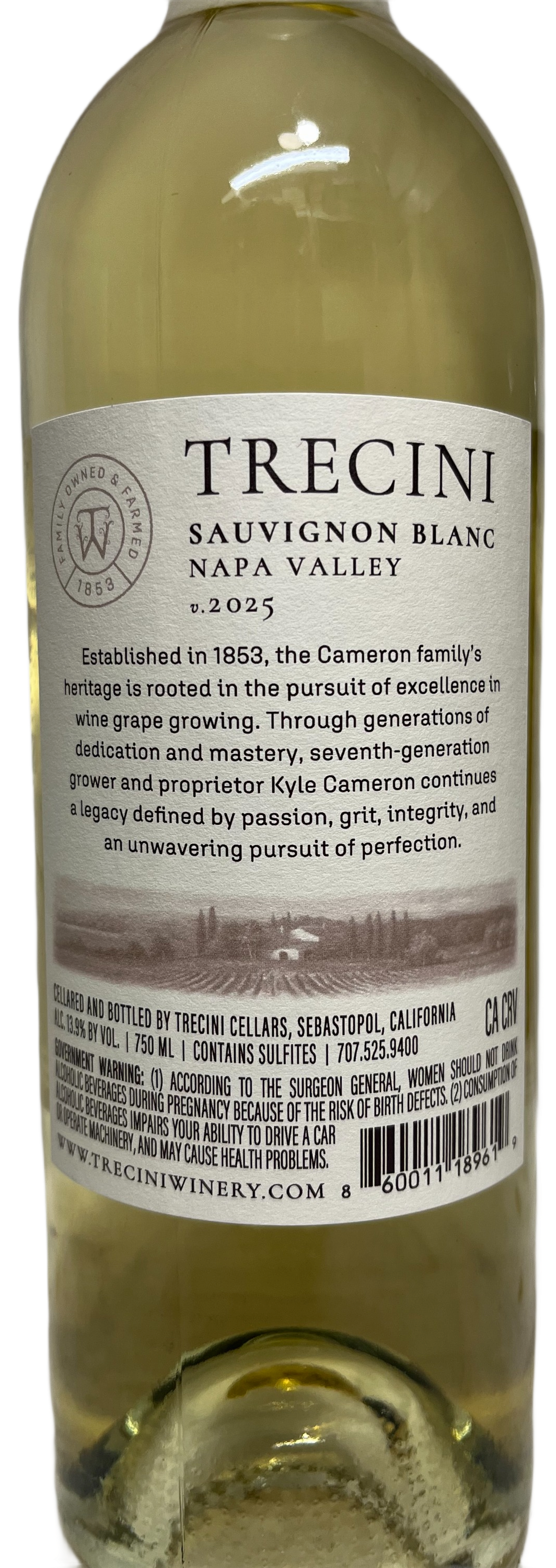 2025 Trecini Napa Valley Sauvignon Blanc