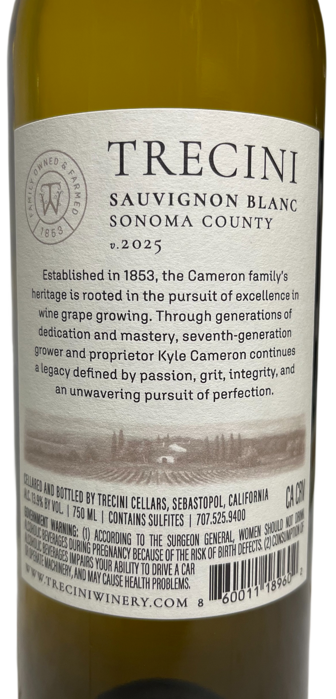 2025 Trecini Sonoma County Sauvignon Blanc