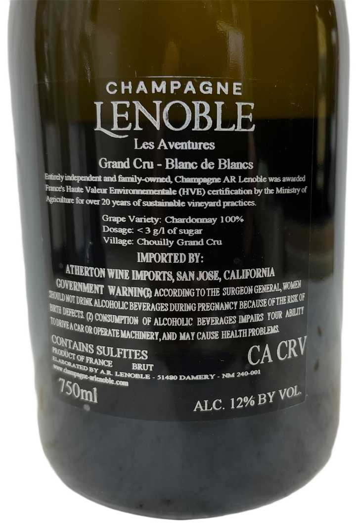 NV AR Lenoble Champagne Grand Cru Blanc de Blancs Cuvee Adventures (2012,'09,'08)