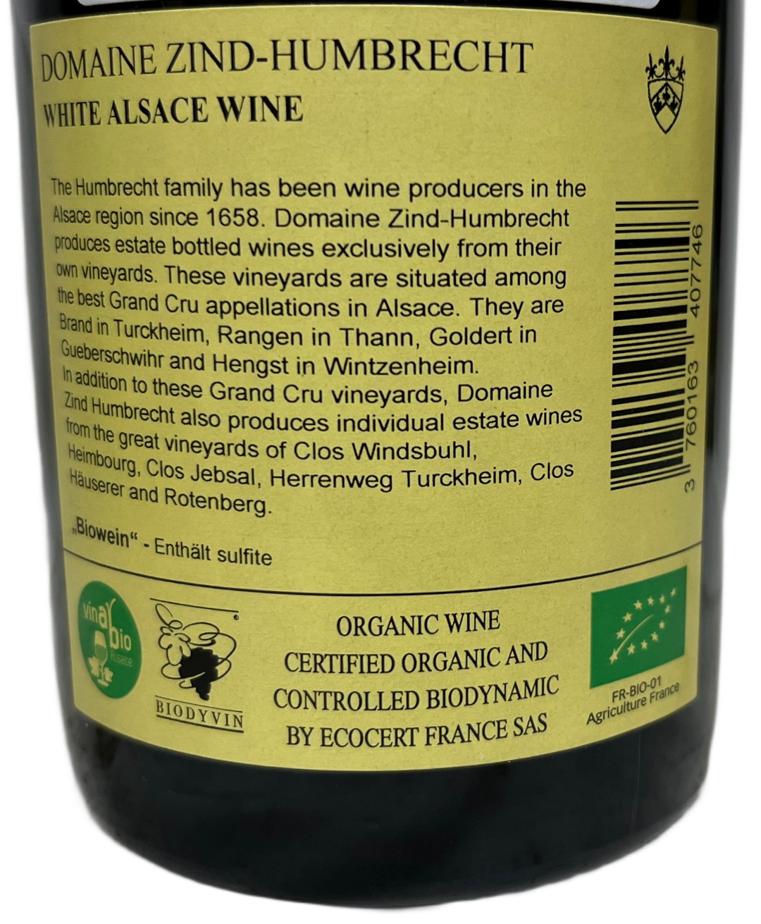 2018 Zind Humbrecht Riesling Rangen de Thann Clos St Urbain
