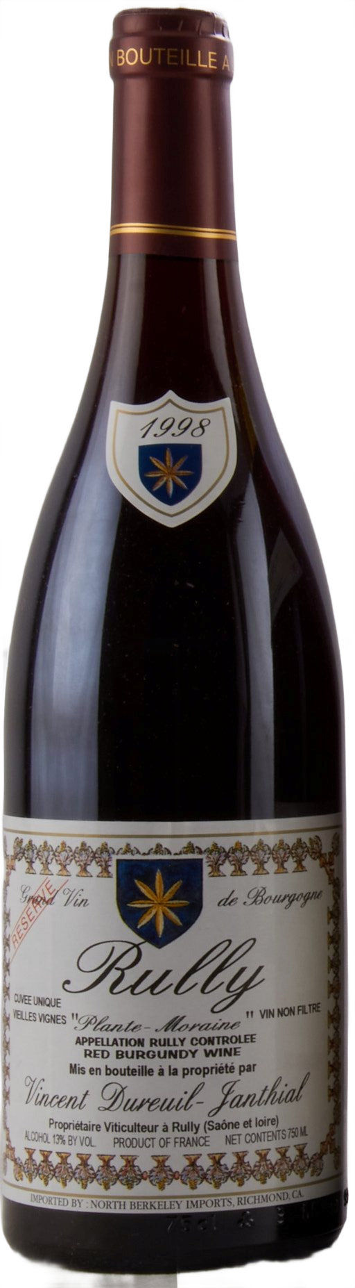 1998 Vincent Dureuil-Janthial Rully Cuvee Unique Reserve VV