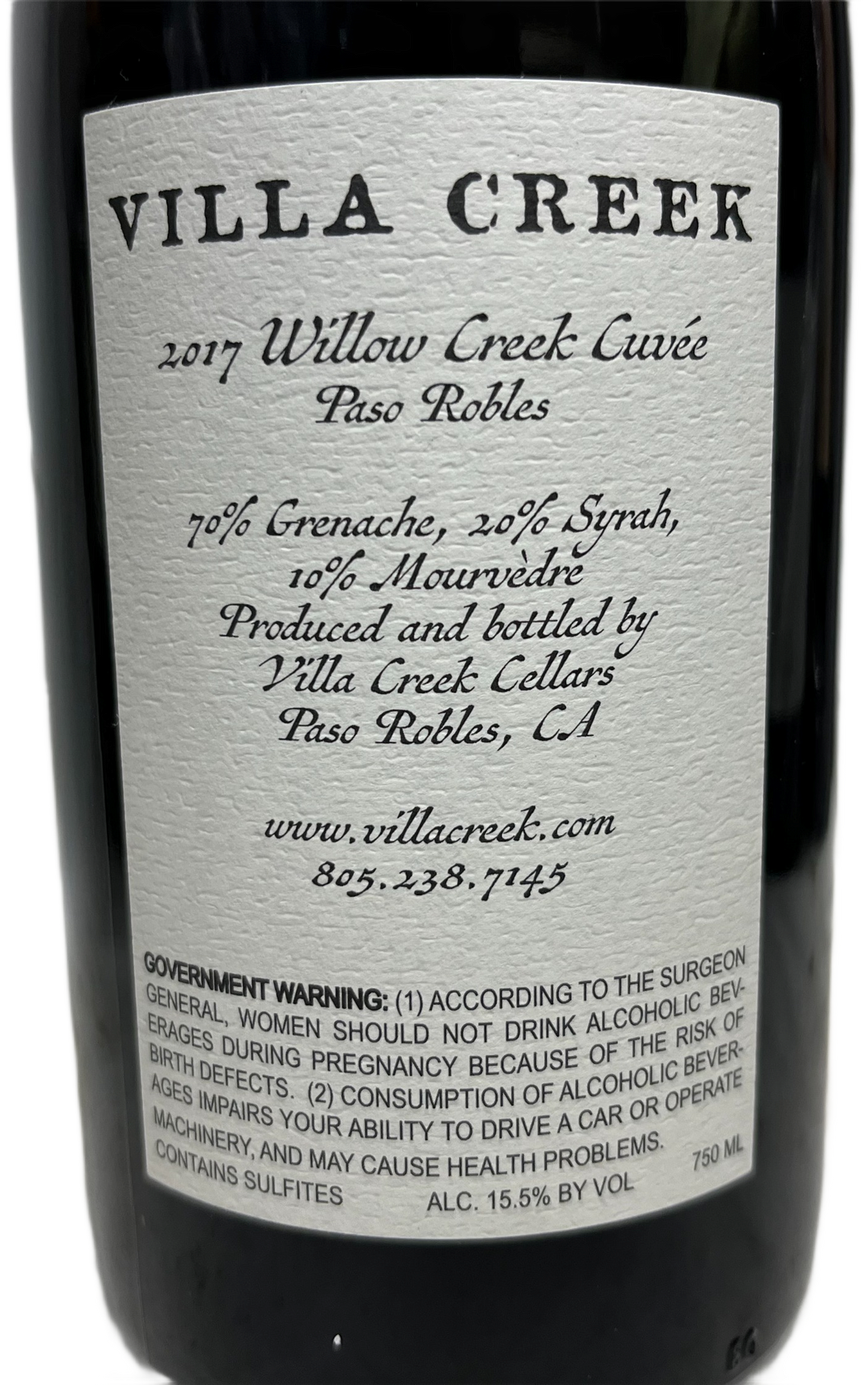 2017 Villa Creek Cellars Willow Creek Cuvee