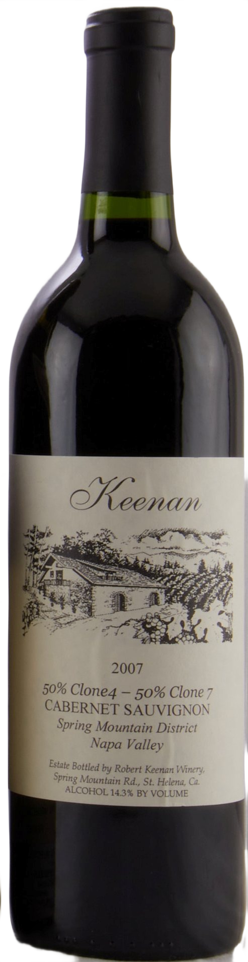 2007 Robert Keenan Cabernet 50% Clone 4 / 50% Clone 7