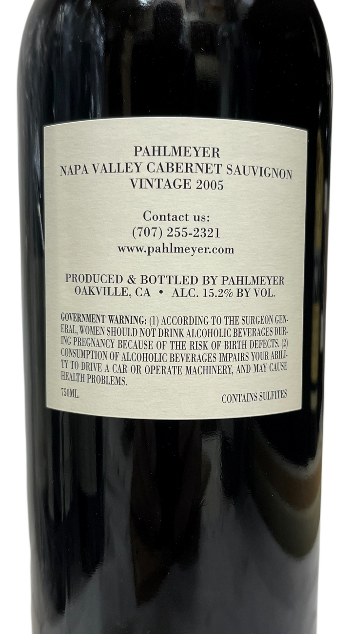 2005 Pahlmeyer Cabernet Piece de Resistance