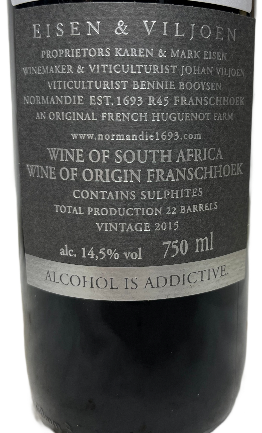 2015 Normandie Estate Eisen & Viljoen