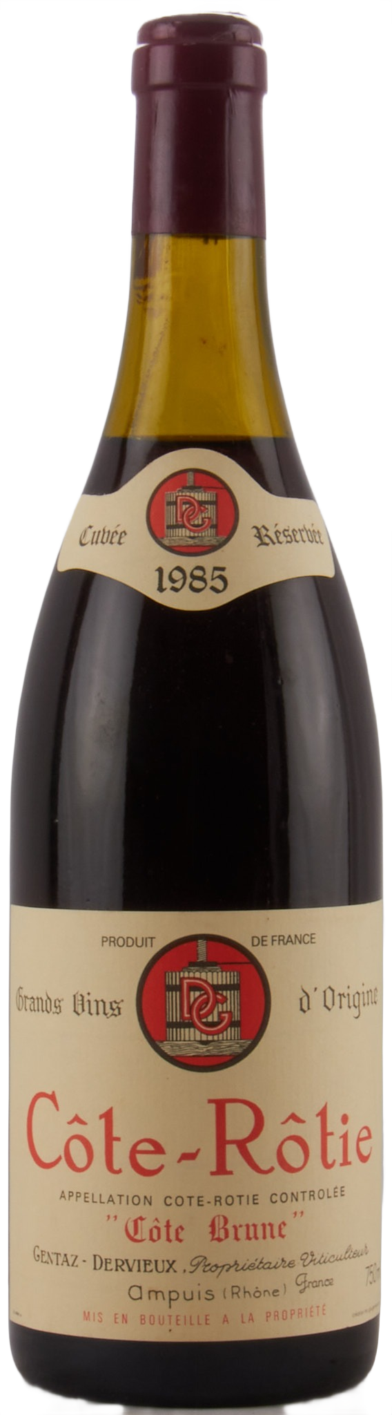 1985 Marius Gentaz Dervieux Cote Rotie Cote Brune