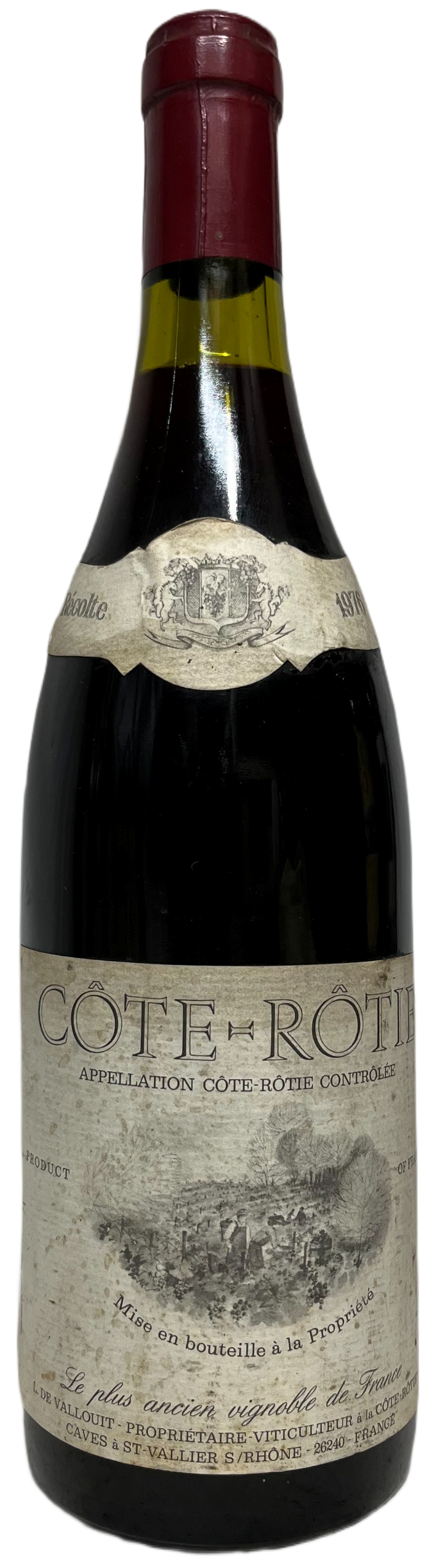 1976 L de Vallouit Cote Rotie