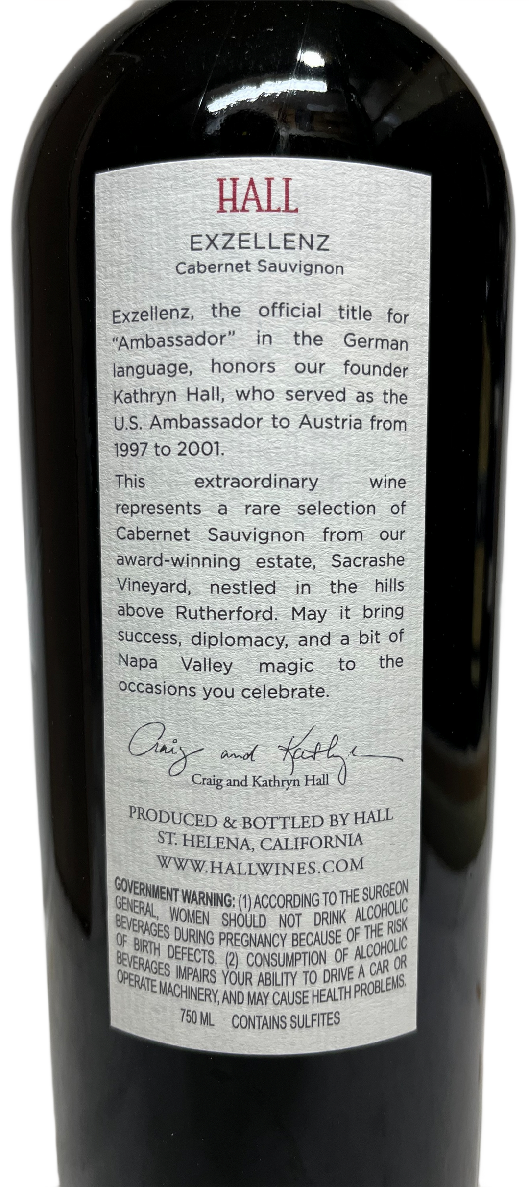2016 Hall Cabernet Exzellenz