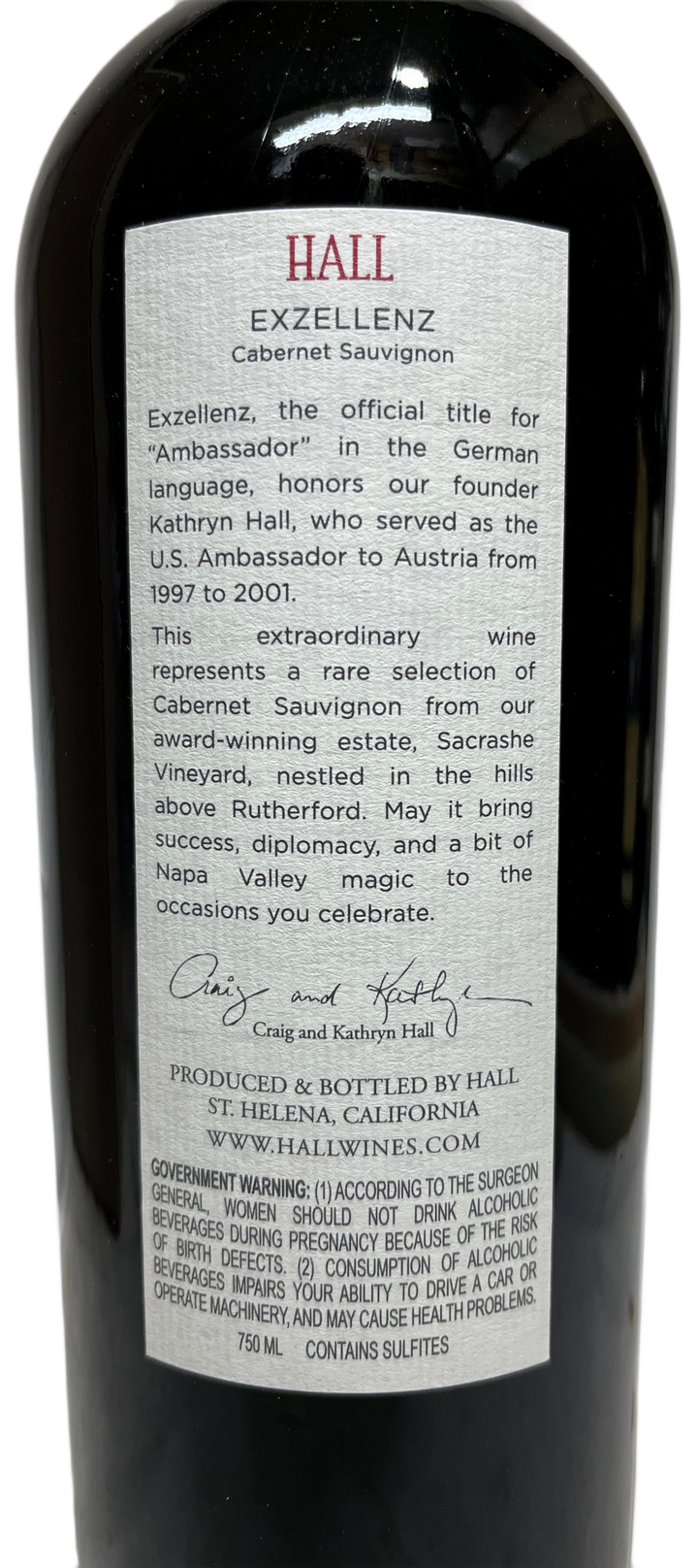 2016 Hall Cabernet Exzellenz