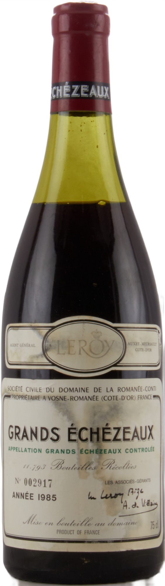 1985 DRC Romanee Conti Grands Echezeaux