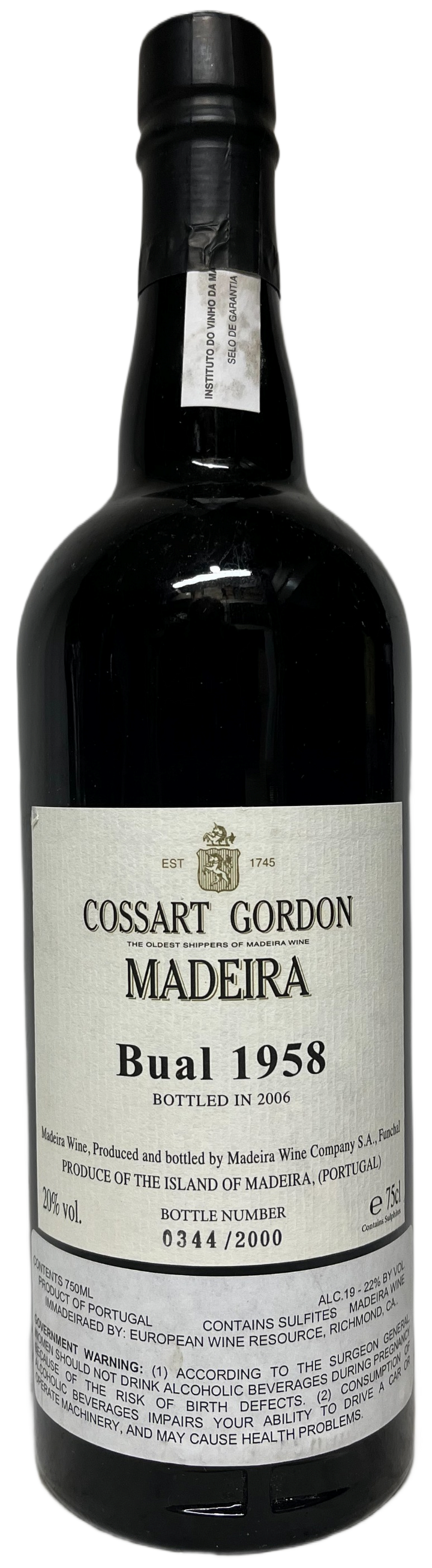 1958 Cossart & Gordon Bual