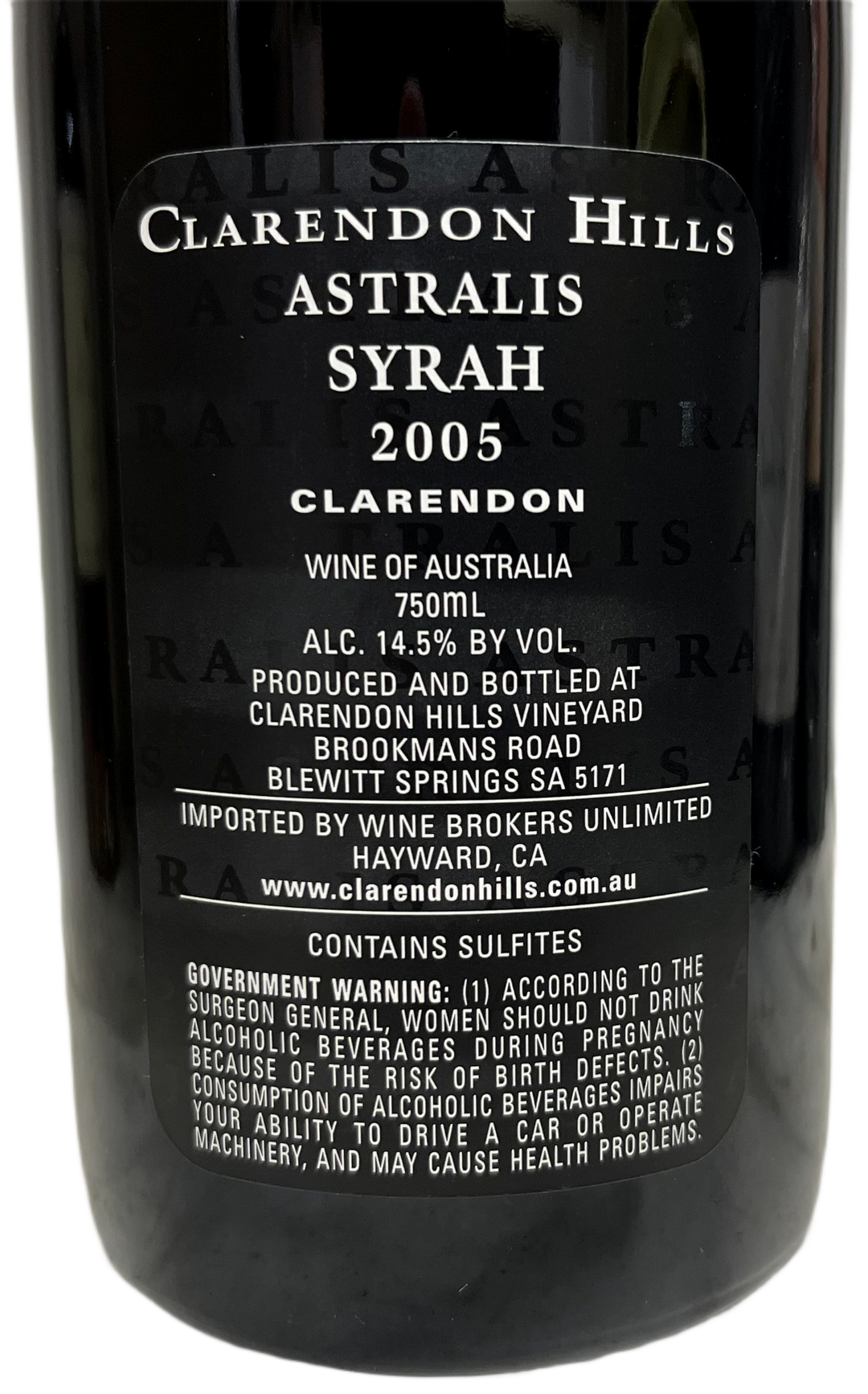 2005 Clarendon Hills Shiraz Astralis