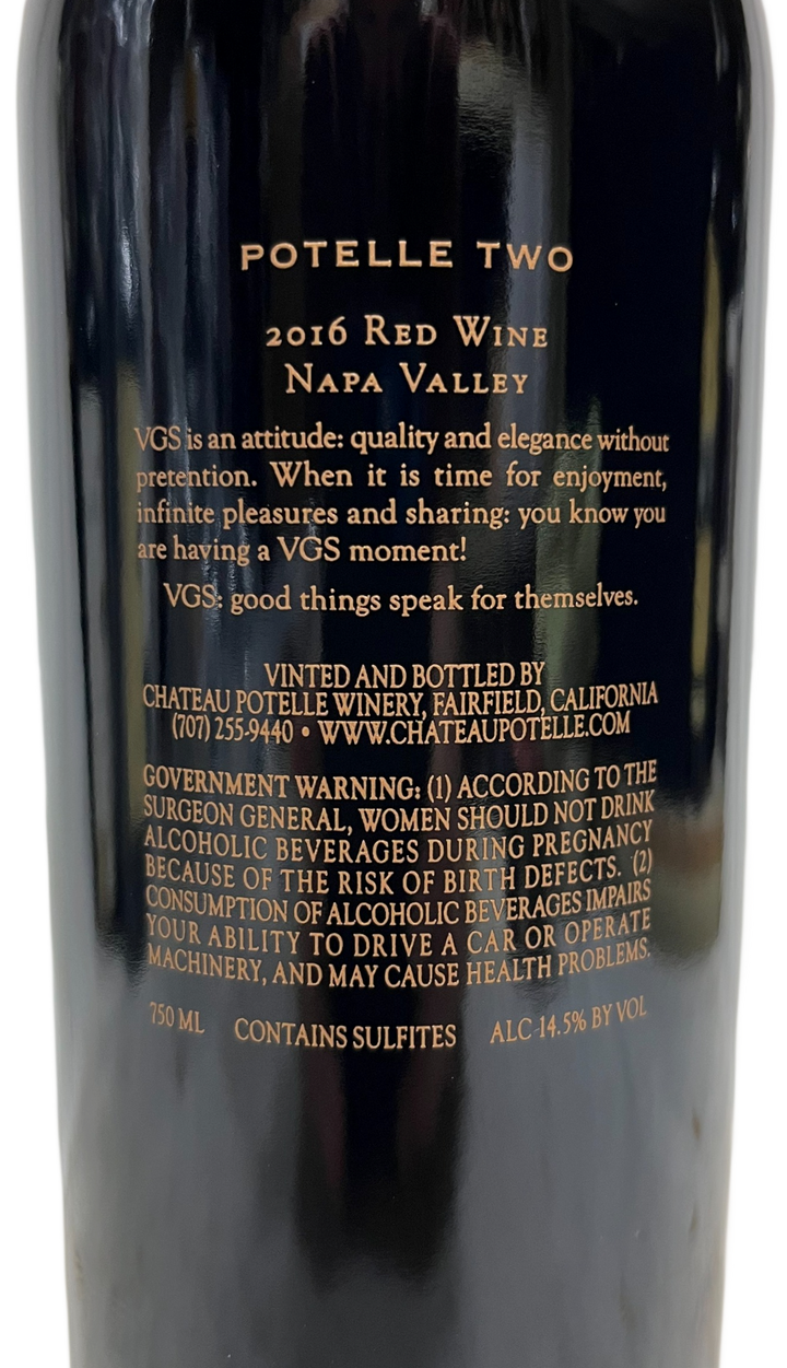 2016 Chateau Potelle Potelle Two
