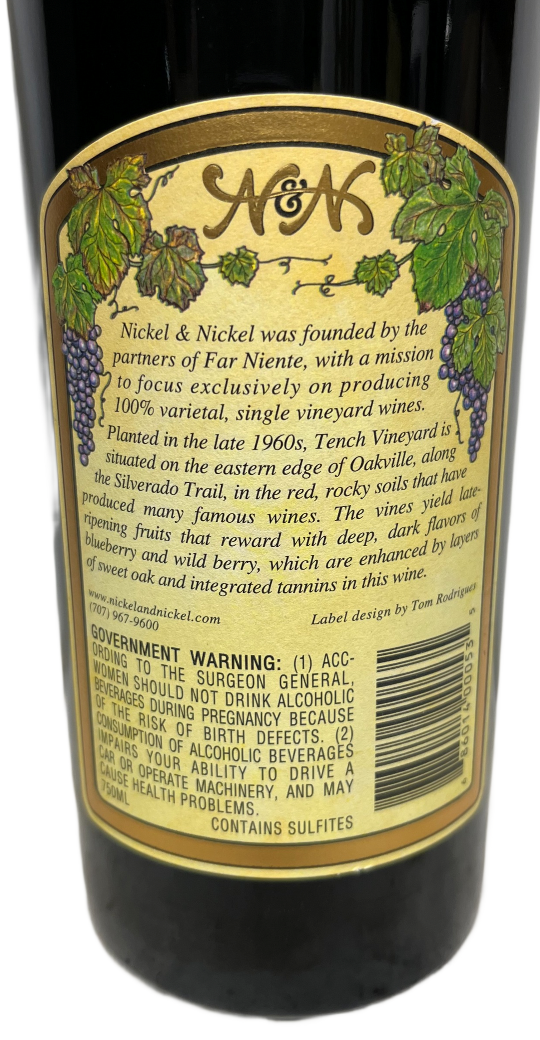 2007 Nickel & Nickel Tench Vineyard Cabernet