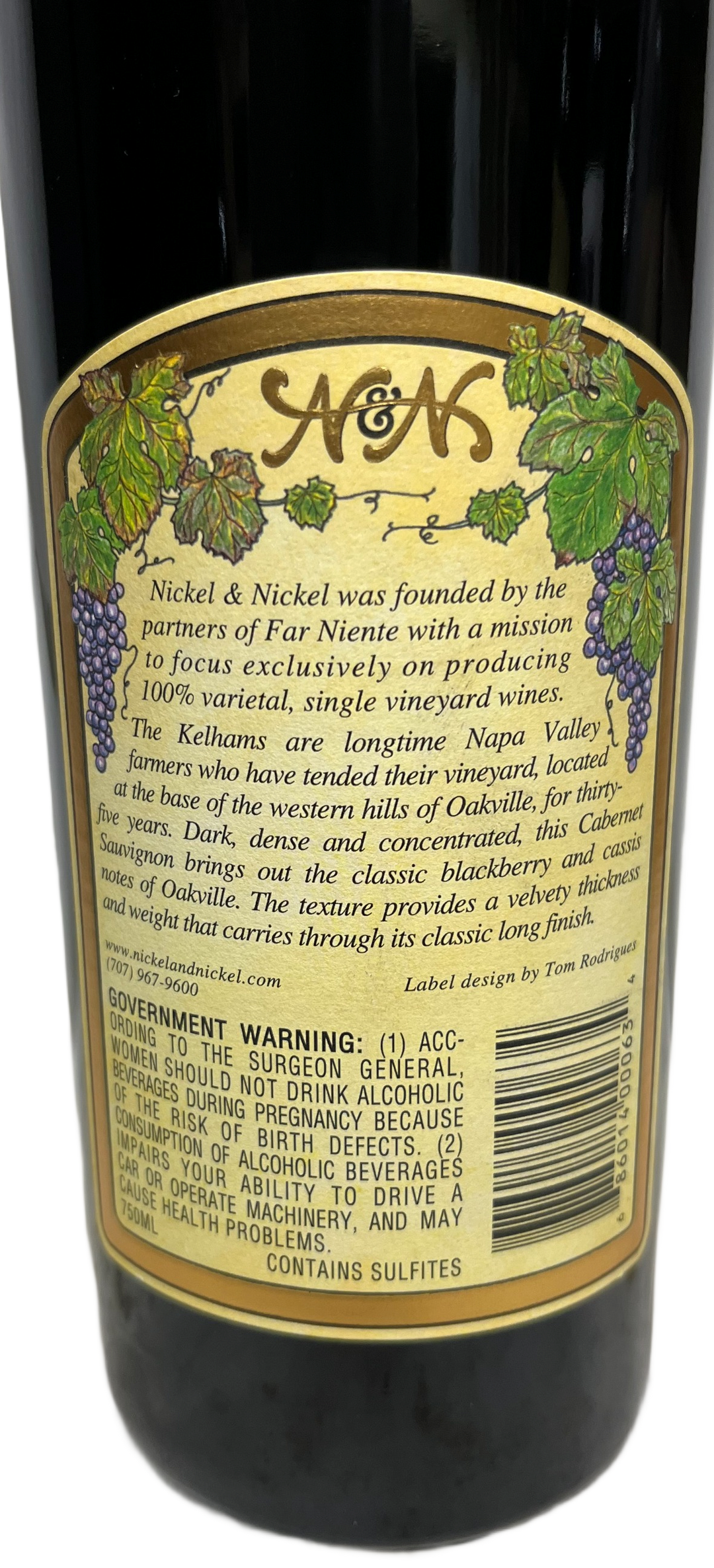 2007 Nickel & Nickel Kelham Vineyard Cabernet