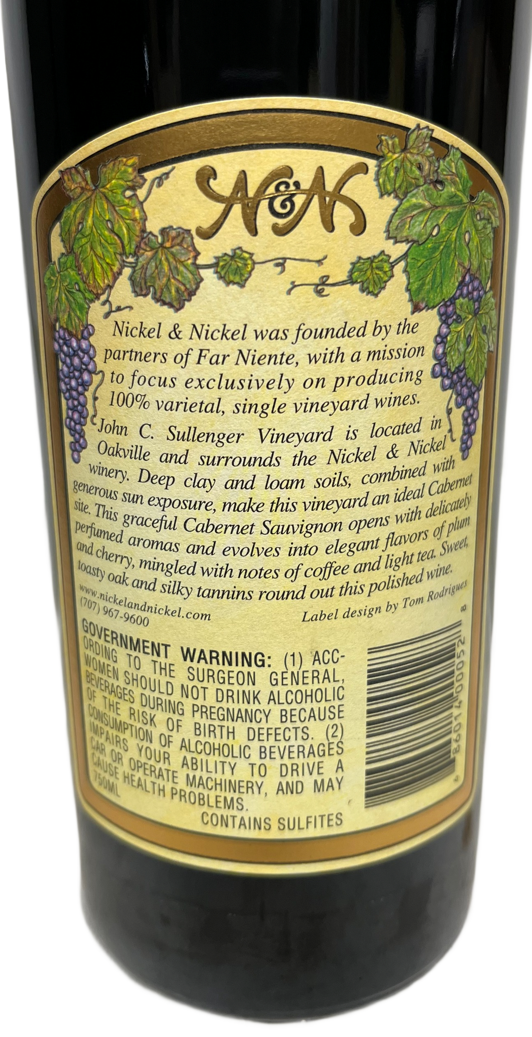 2007 Nickel & Nickel John C Sullenger Vineyard Cabernet