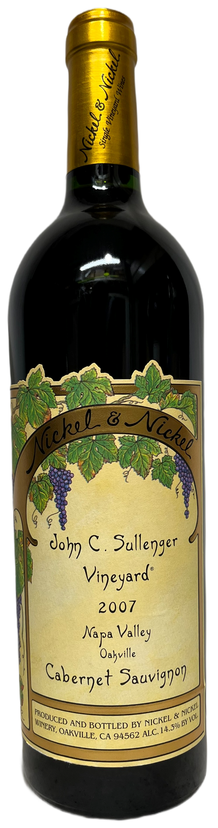 2007 Nickel & Nickel John C Sullenger Vineyard Cabernet