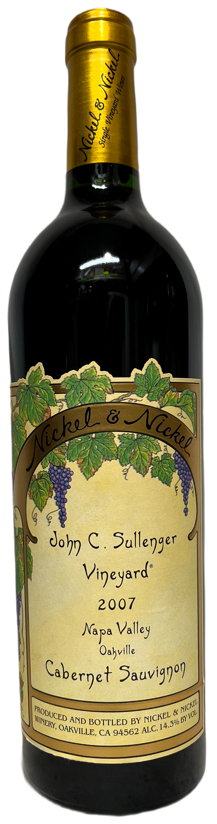 2007 Nickel & Nickel John C Sullenger Vineyard Cabernet