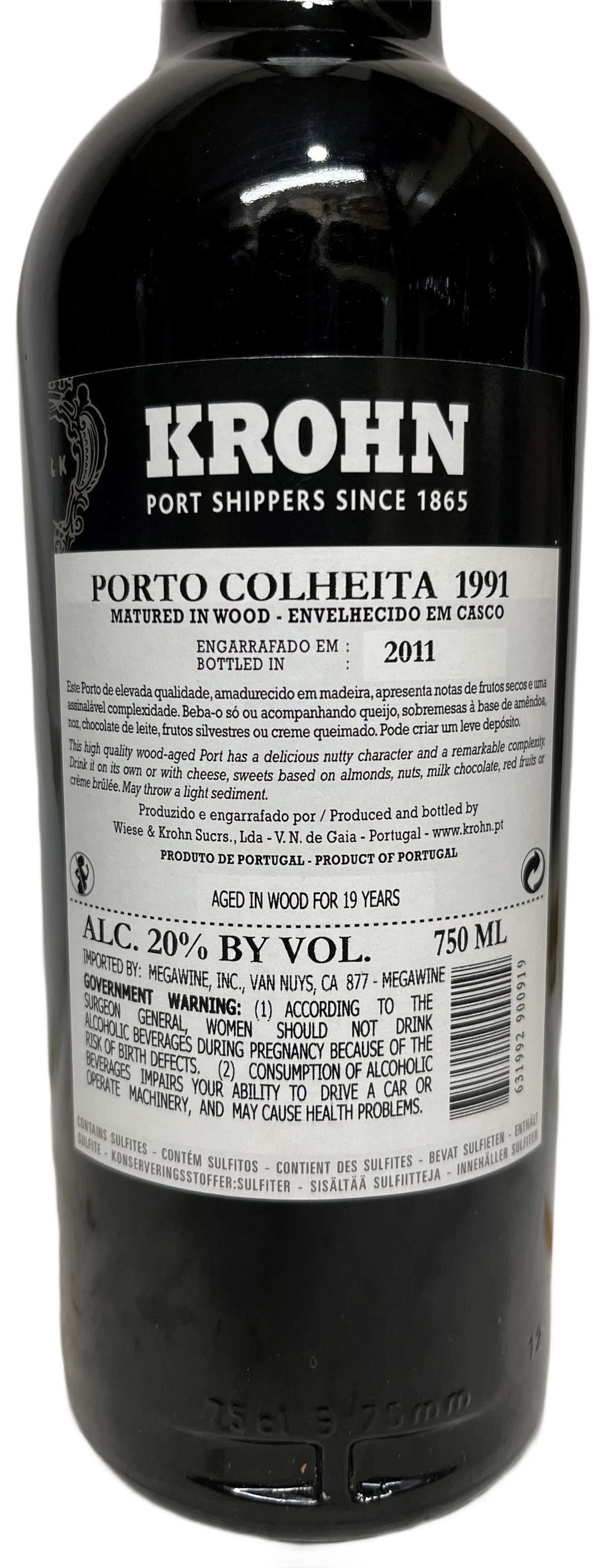 1991 Krohn Colheita Port